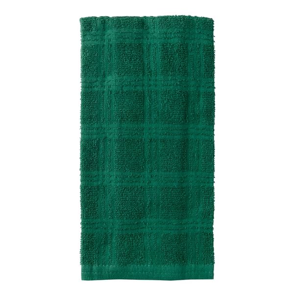 Concepts Kitchen Towel 100% Cotton Terry Solid Dark Green, Ritz, Mfr#: 10320